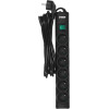Ever Optima 5m Black 6 AC outlet(s) 250 V - (T/LZ08-OPT050/0000)