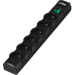 Ever OPTIMA surge protector 1.5 m (6 x UTE; 10 A; black) - (T/LZ08-OPT015/0000)