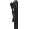 Ever OPTIMA surge protector 1.5 m (6 x UTE; 10 A; black) - (T/LZ08-OPT015/0000)