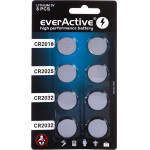 everActive 8 lithium battery set 4 x CR2032, 2 x CR2025, 2 x CR2016 - (CRMIX8BL)
