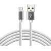 everActive cable USB 1m - White, silicone, quick charge, 2,4A - (CBS-1MW)