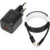 IBOX C-42 GaN PD33W Wall charger, Black - (ILUC42B)