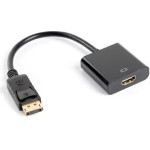 Lanberg ADAPTER DISPLAYPORT(M)- HDMI(F) 10CM - (AD-0009-BK)