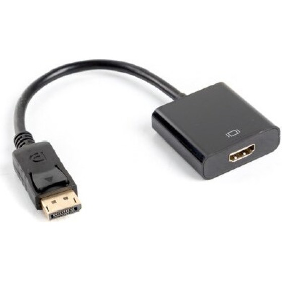 Lanberg ADAPTER DISPLAYPORT(M)- HDMI(F) 10CM - (AD-0009-BK)