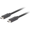 Lanberg CABLE USB-C M/M 3.2 GEN2 1M PD100W - (CA-CMCM-32CU-0010-BK)