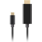 Lanberg CABLE USB-C(M)- HDMI(M) 1M 4K 60HZ BLACK - (CA-CMHD-10CU-0010-BK)
