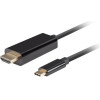 Lanberg CABLE USB-C(M)- HDMI(M) 3M 4K 60HZ BLACK - (CA-CMHD-10CU-0030-BK)