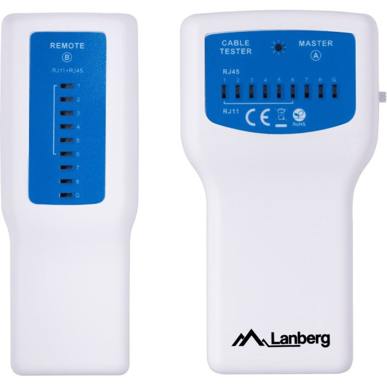 Lanberg network cable tester PoE tester Blue, White - (NT-0402)