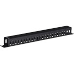 Lanberg rack accessory Cable management panel - (AK-1201-B)
