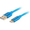 Lanberg USB cable 0.5 m USB 2.0 USB A USB C Blue - (CA-USBO-22CU-0005-BL)