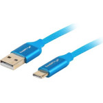 Lanberg USB cable 1 m USB 2.0 USB C USB A Blue - (CA-USBO-22CU-0010-BL)