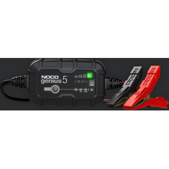 NOCO GENIUS5 5A Battery charger for 6V/12V batteries with maintenance and desulphurisation function - (GENIUS5EU)