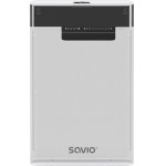 SAVIO 2.5'' External HDD/SSD enclosure, USB 3.0, transparent, - (AK-66)