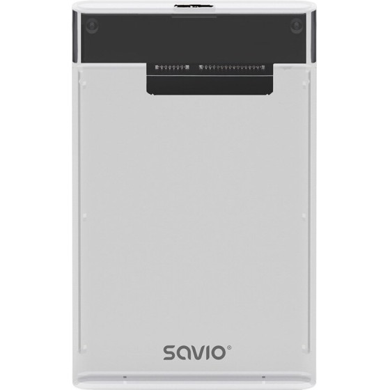 SAVIO 2.5'' External HDD/SSD enclosure, USB 3.0, transparent, - (AK-66)