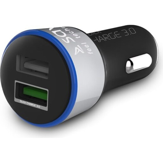 SAVIO Car Quick Charge charger 3.0A, 2xUSB - (SA-06/B)