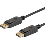 SAVIO DisplayPort cable 2 m Black - (CL-136)