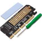 SAVIO Expansion card, adapter M.2 NVMe M-Key PCI-E - (AK-41)
