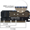 SAVIO Expansion card, adapter M.2 NVMe M-Key PCI-E - (AK-41)