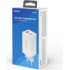 SAVIO GaN 65W mains charger, USB, QC4.0+, PD 3.0, White - (LA-07)