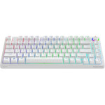SAVIO PHENIX WHITE Wireless Mechanical Keyboard, Gateron Red Pro, ABS - (PHENIX WHITE GAT RED)