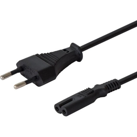 SAVIO Power cable (M) 2pin, 1.2m - (CL-97)