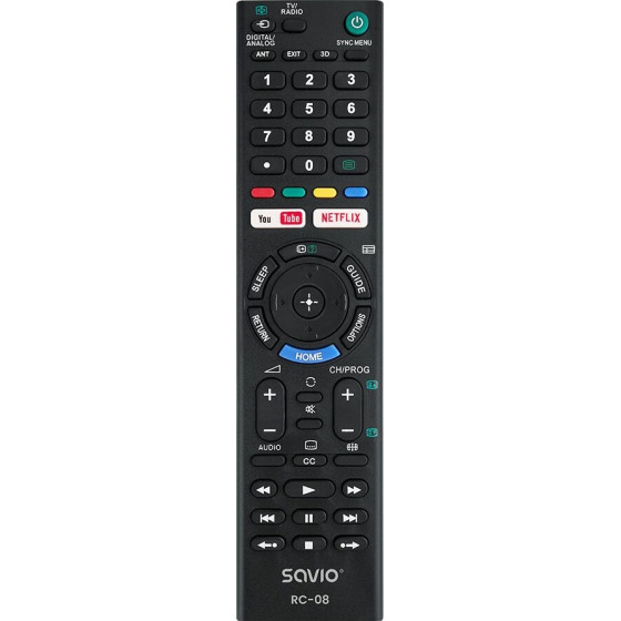 SAVIO remote control TV Press buttons - (RC-08)