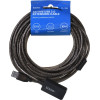 SAVIO USB active port extension 10m USB 2.0-A male USB 2.0-A female Black - (CL-130)