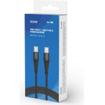 SAVIO USB cable 1 m USB 2.0 USB C - USB C Black - (CL-159)