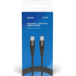 SAVIO USB cable 2 m USB 2.0 USB C - USB C Black - (CL-160)