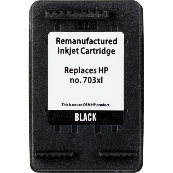 Superbulk printer ink HP (replacement HP 703 CD887) standard black - (B-H703Bk)