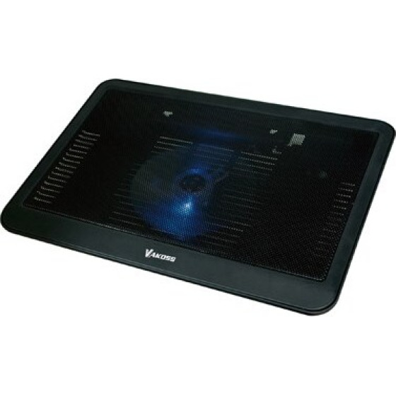 VAKOSS notebook cooling pad 43.2 cm (17'') Black - (LF-1854LK)