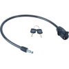 Yale Keyed bicycle cable 10 mm - Black - (YCK0/10/60/2)