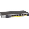NETGEAR GS108LP Unmanaged Gigabit Ethernet (10/100/1000) Power Over Ethernet (PoE) 1U Black, Grey - (GS108LP-100EUS)