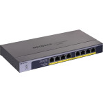 NETGEAR GS108PP Unmanaged Gigabit Ethernet (10/100/1000) Power Over Ethernet (PoE) Black - (GS108PP-100EUS)