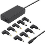 QOLTEC 50012 Automatic Universal Power Adapter 90W | 9 Plugins | +Power Cable - (50012.90W)