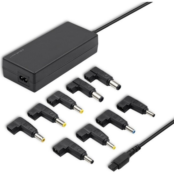 QOLTEC 50012 Automatic Universal Power Adapter 90W | 9 Plugins | +Power Cable - (50012.90W)