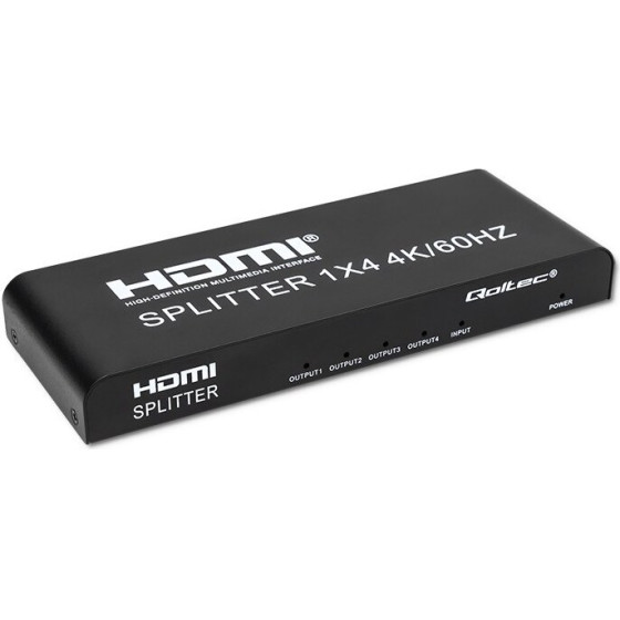 QOLTEC Active Hdmi Splitter 4 x Hdmi 4K x 2K | 6Gb/s | 60Hz - (51799)