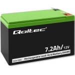QOLTEC Agm Battery | 12V | 7.2 Ah | Max 108A - (53062)