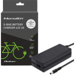 QOLTEC Charger For e-Bike Batteries 36V | 42V | 2A | 5.5*2.1 - (50760)