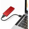 QOLTEC Enclosure | M.2 Ssd Drive | Sata | NGFF| Usb 3.0 | Super Speed 5Gb/s | 2TB | Red - (51831)