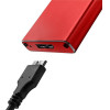 QOLTEC Enclosure | M.2 Ssd Drive | Sata | NGFF| Usb 3.0 | Super Speed 5Gb/s | 2TB | Red - (51831)