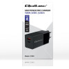 QOLTEC Gan Power Pro Charger | 1xUsb Type C | 1xUsb A | 100W | 5-20V | 1.5-5A | Pd | Black - (52382)
