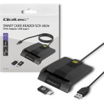 QOLTEC Intelligent Smart Id Chip Card Reader SCR-0634 | Usb Type C - (50634)
