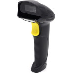 QOLTEC Laser Barcode Scanner 1D | 2D | Black - (50853)
