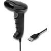 QOLTEC Laser Barcode Reader 1D | Ccd | Usb | Black - (50866)