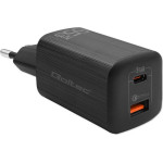 QOLTEC Mobile Device Charger Laptop, Portable Gaming console, Power bank, Smartphone, Smartwatch, Tablet Black Ac Fast Charging Indoor - (50766)