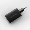 QOLTEC Mobile Device Charger Laptop, Portable Gaming console, Power bank, Smartphone, Smartwatch, Tablet Black Ac Fast Charging Indoor - (50766)
