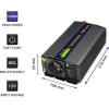 QOLTEC Monolith Power adapter/Inverter Auto/Indoor 600 W Black - (51925)