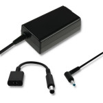 QOLTEC Power Adapter For HP| 65W | 19V | 3.33A | 4.5*3.0+Pin | Adapter 4.5*3.0+pin/7.4*5.0+Pin | Power Cable - (51728)