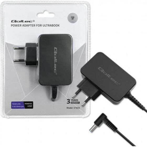QOLTEC Power adapter/Inverter Indoor 45 W Black - (51033)